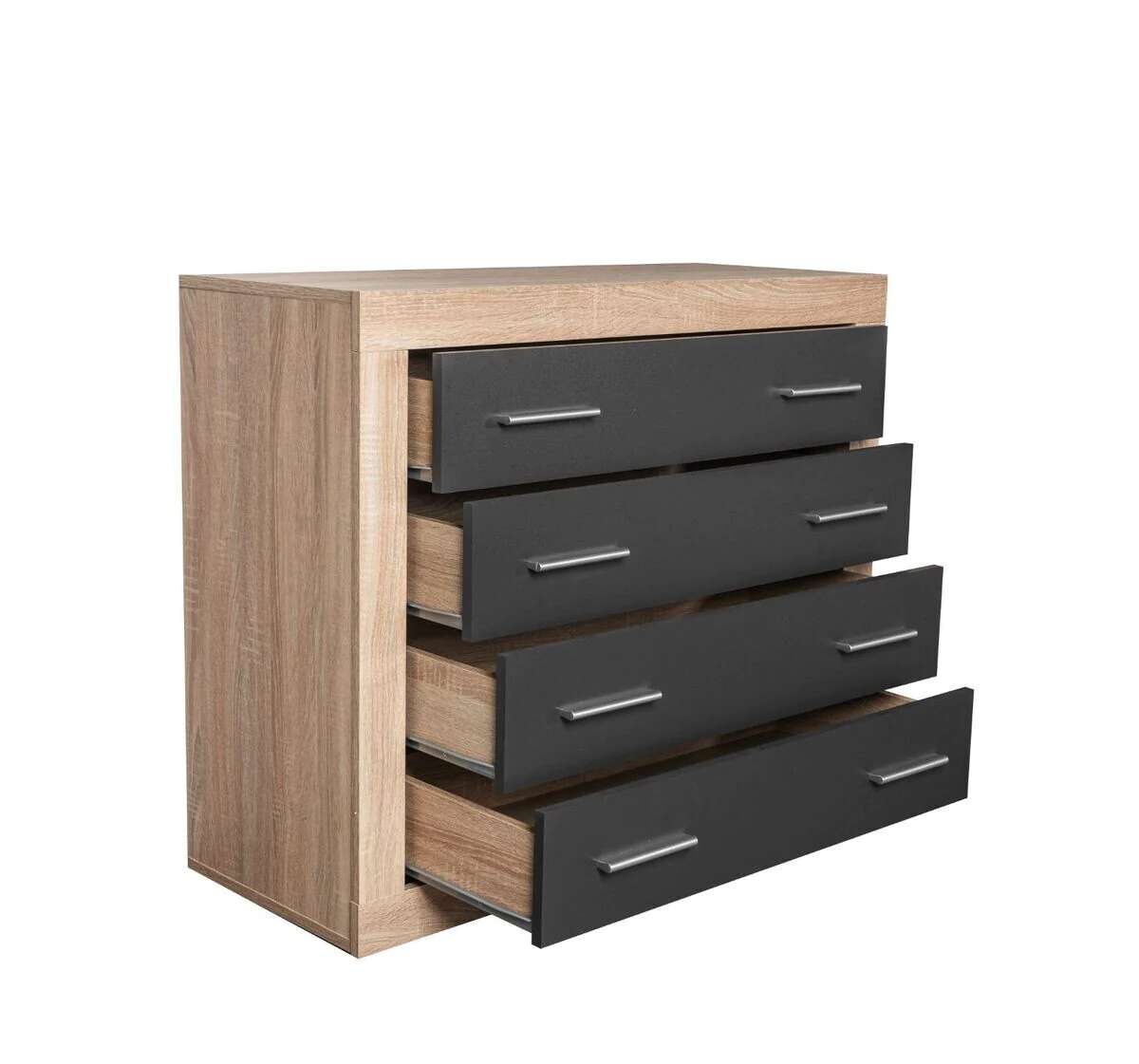Cómoda 4 cajones Lara Cambrian/Grafito