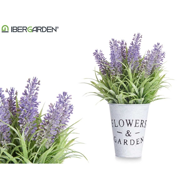 Planta lavanda bote metal 22 CM