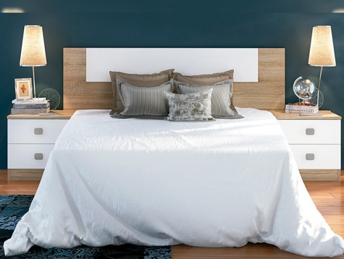 Cabecero Matrimonio Champion Cambrian/Blanco - Imagen 2