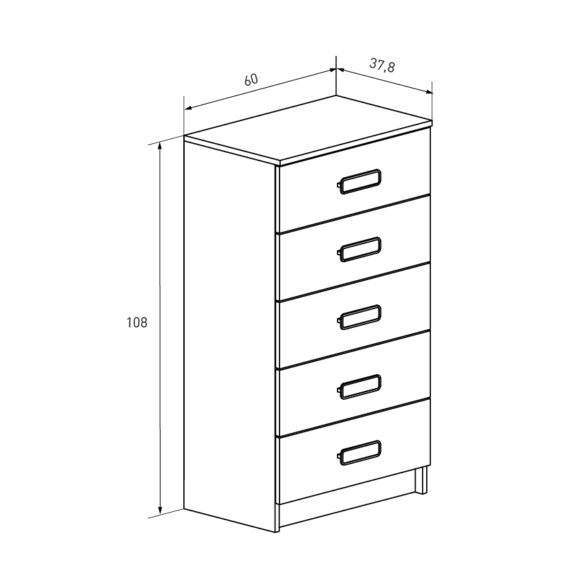 Sinfonier 5 cajones Champion Cambrian/blanco - Imagen 3