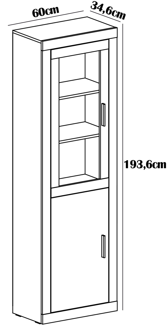 Vitrina 1P Lara Puccini Textil - Imagen 2