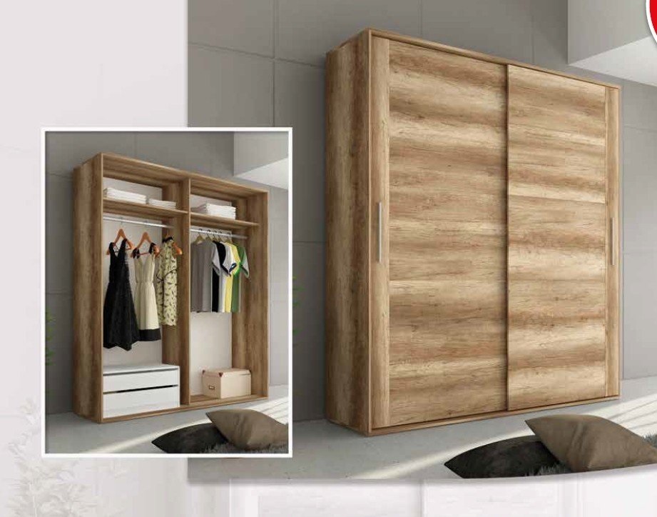Armario 2 Puertas correderas Chellen Cañon
