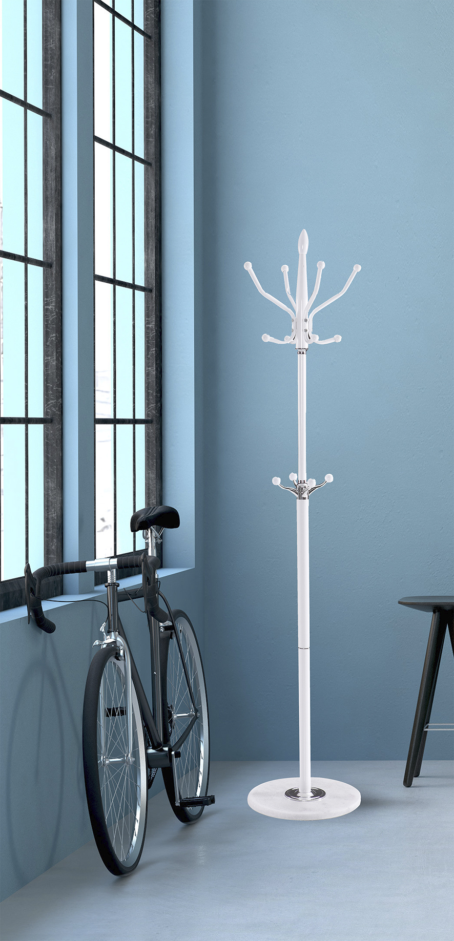 Perchero de pie Tiber Blanco