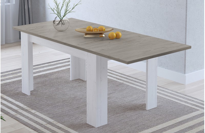 Mesa de comedor extensible Corfu Andersen/Gris