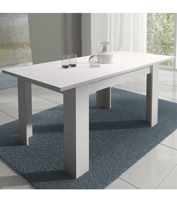 Mesa de comedor extensible Corfu Blanco