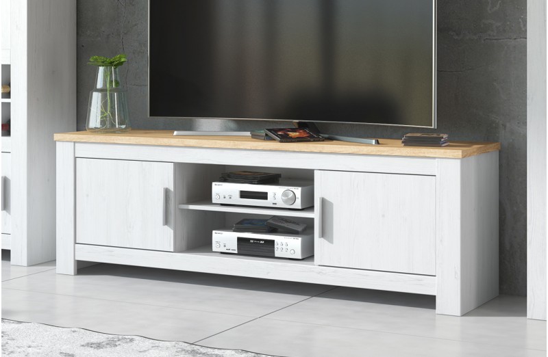 Mueble bajo TV Roncal 2 puertas Anderson/Roble