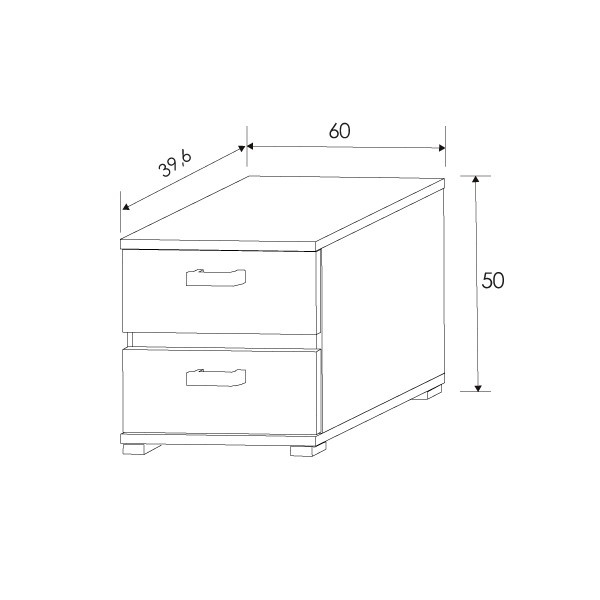 Mesita de noche Córdoba Puccini Textil