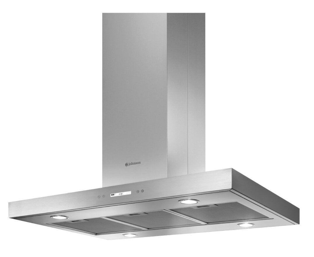 Campana de isla en forma de T 90 cm Inox