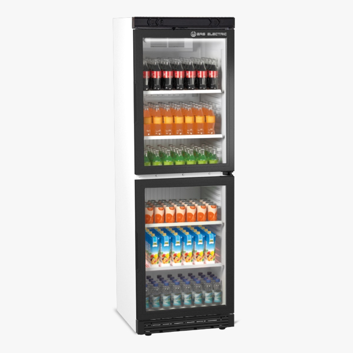 Frigorífico expositor de botellas 184x60 cm 2 puertas