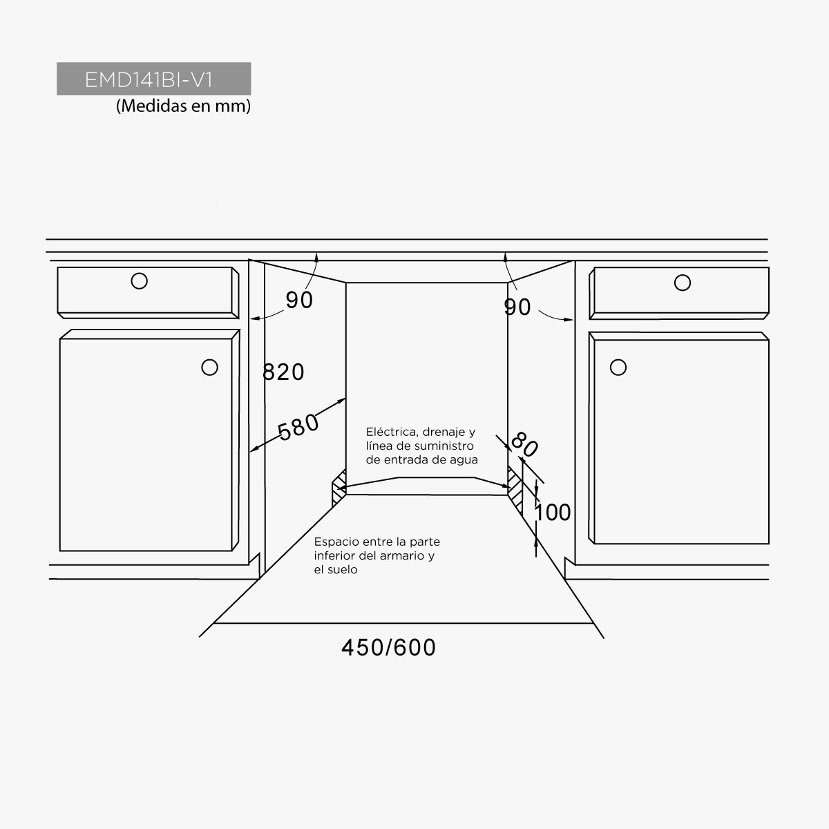 Lavavajillas integrable 14 servicios - Imagen 2