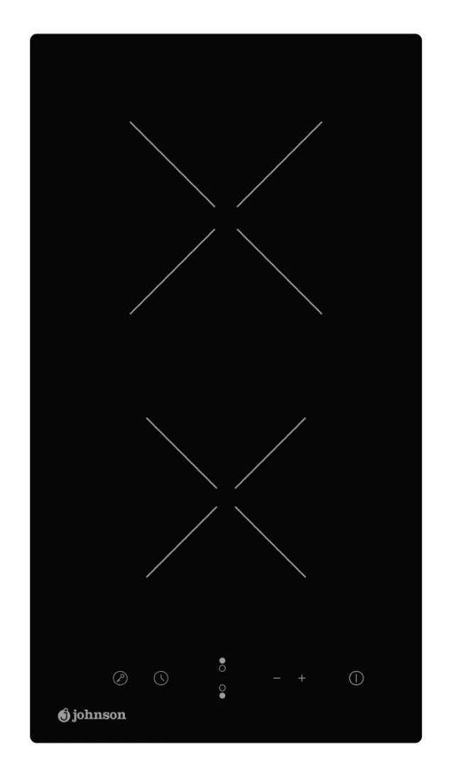 Vitrocerámica 30 cm 2 zonas de cocinado