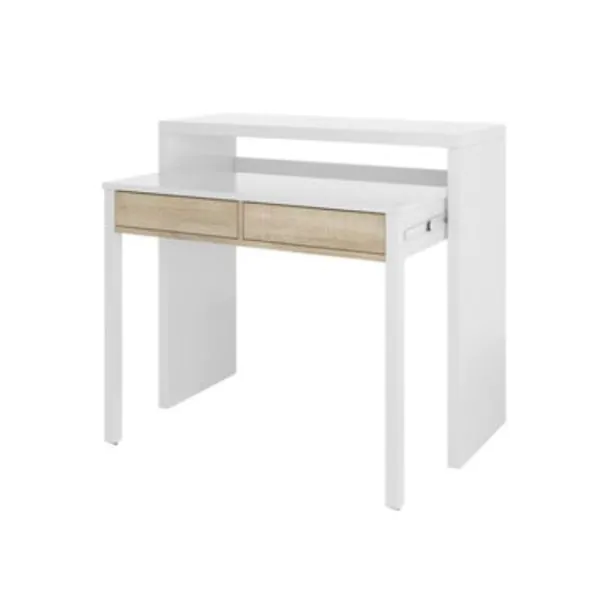 Escritorio desplazable Consola Blanco ártico - Imagen 2