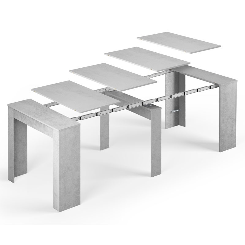 Mesa de comedor extensible Cemento - Imagen 7