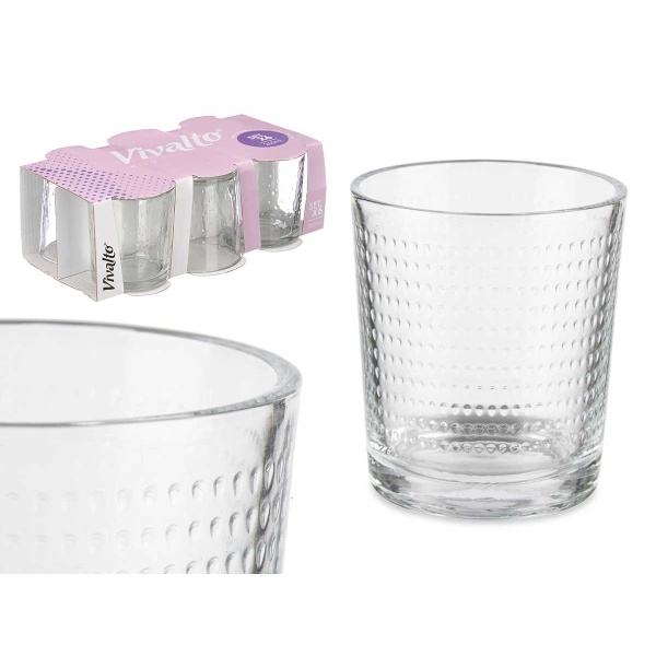 Set 6 vasos Puntos 265 ml
