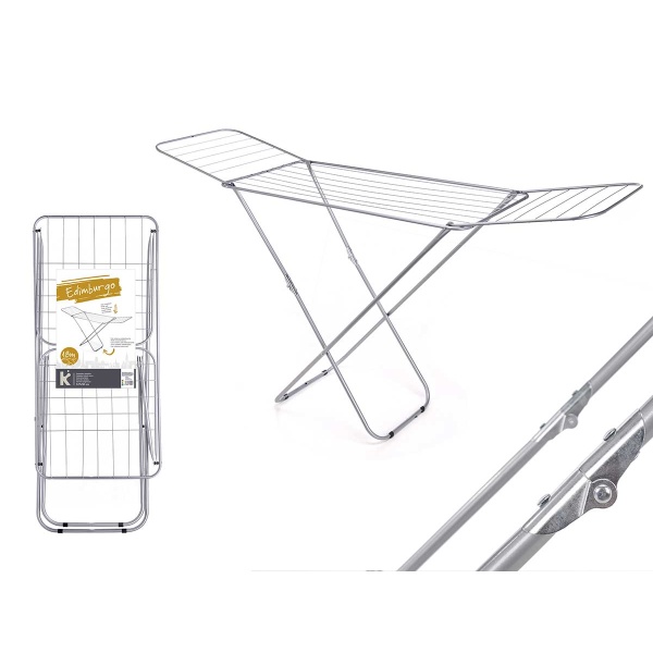 Tendedero metálico con alas 18m