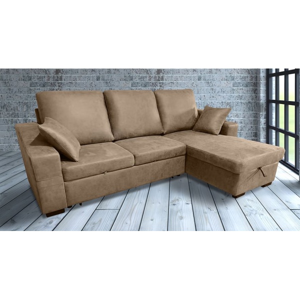 Chaiselongue cama con arcón Corea Piedra