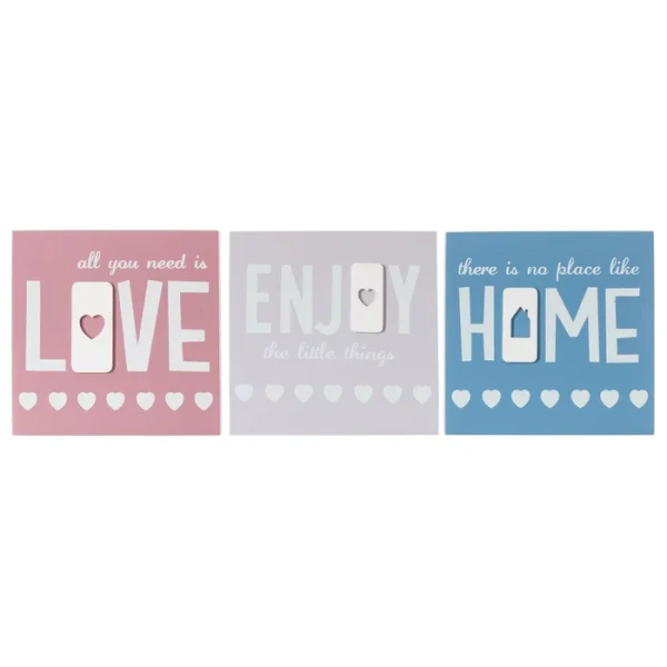 Placa pared multicolor DM surtido