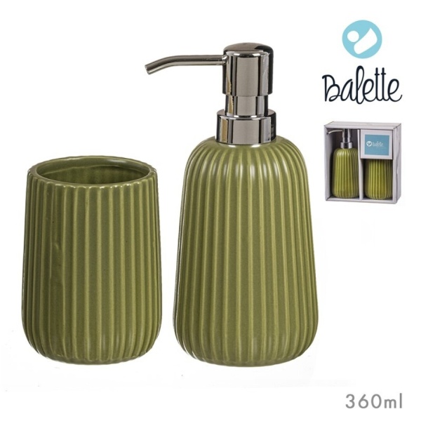 Set baño dolomita 2 pz Cactus