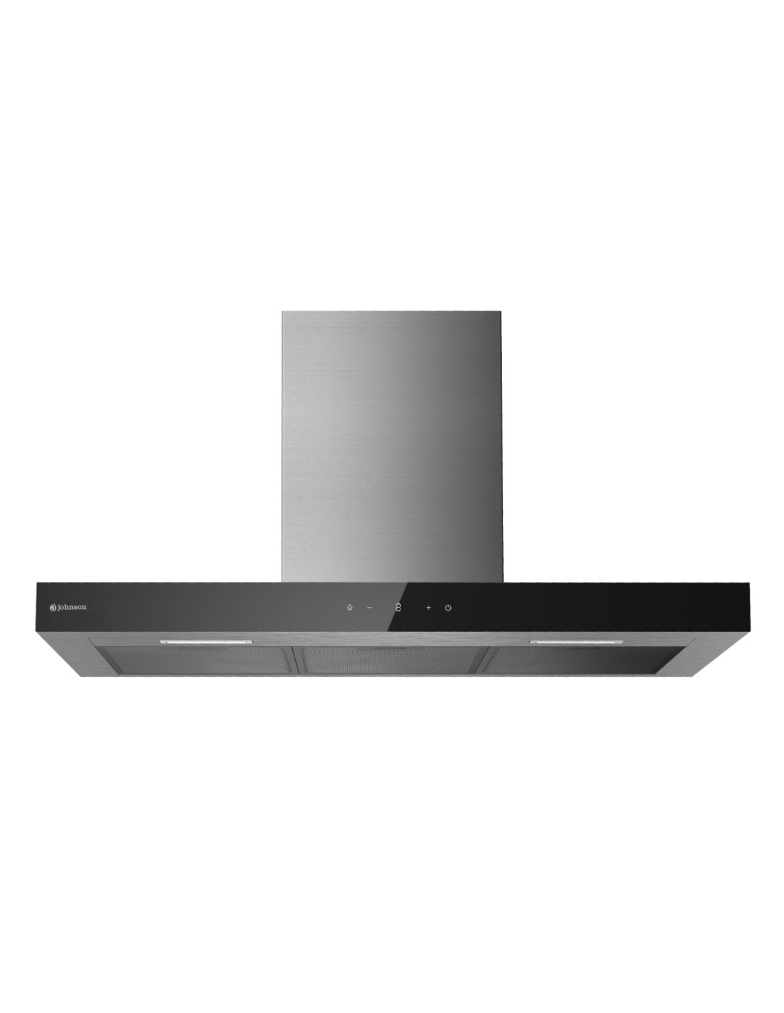 Campana extraíble 90 cm Inox frontal negro