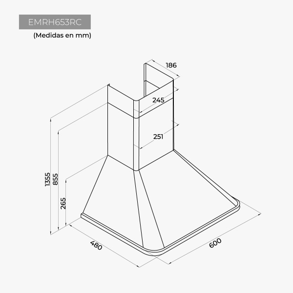 Campana decorativa 60cm Rústica crema