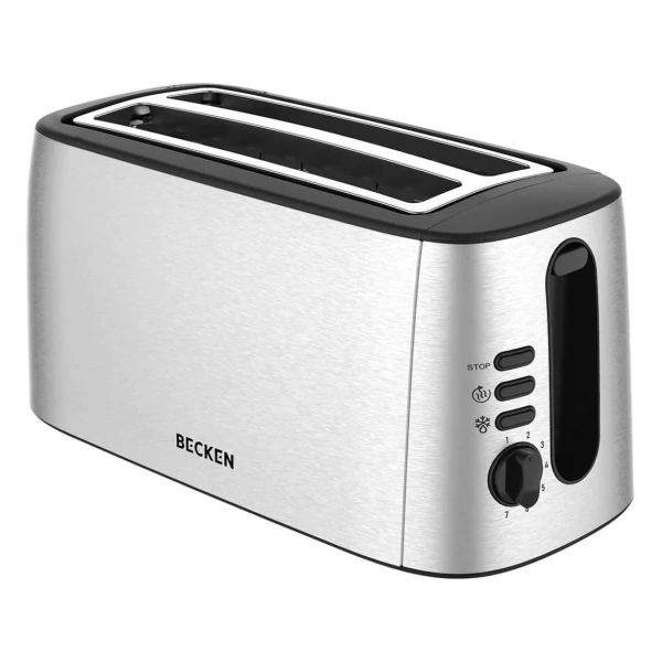 Tostadora 2 ranuras grandes inox BECKEN