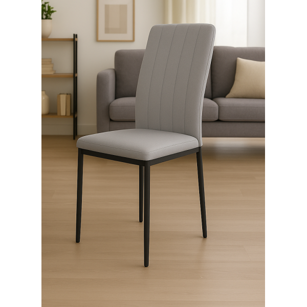 Pack 4 sillas trenton gris ceniza