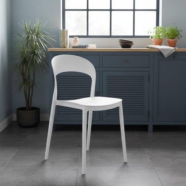 Pack 4 sillas princeton blancas