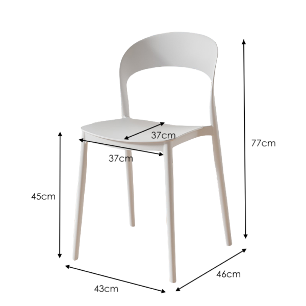 Pack 4 sillas princeton blancas