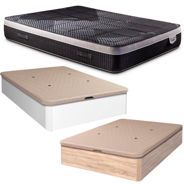 Carbono Gel + Canapé 150 x 190