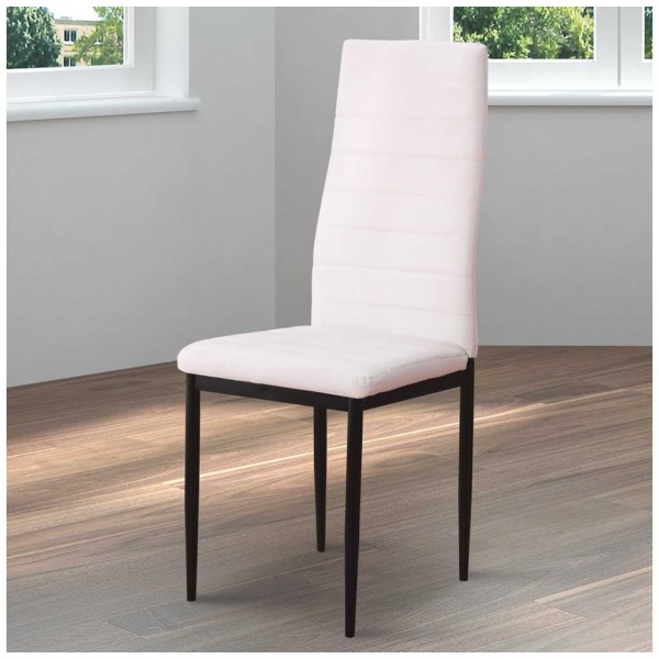 Pack 6 sillas Black blancas