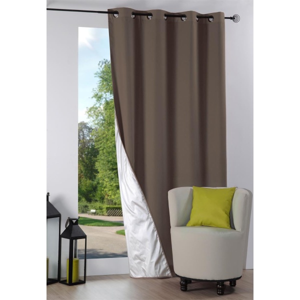 Cortina isolant Nelson Taupe 135 x 240 cm