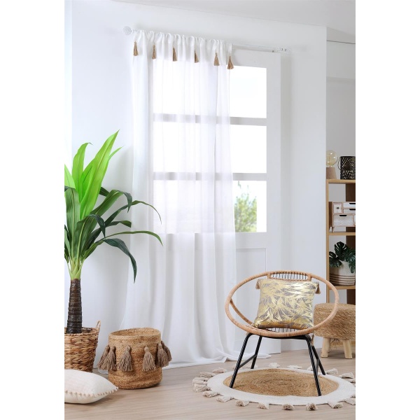 Cortina Ibiza Ecru 140 x 260