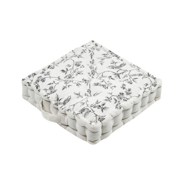 Cojín de suelo Clarine Ecru 45 x 45