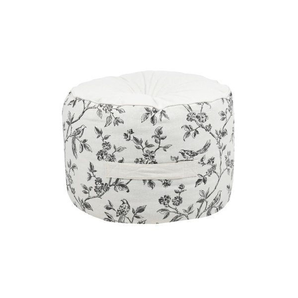 Pouf Clarine Ecru 40 x 30