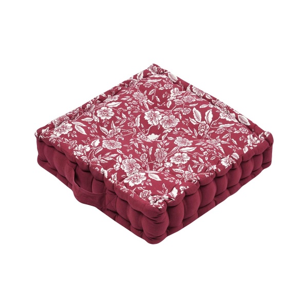 Cojín de suelo Bibury Rouge 45 x 45