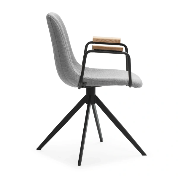 Silla giratoria Tali Gris claro